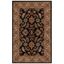 Elegant Heritage Hand-Tufted Wool Rug 4' x 6' in Black and Beige