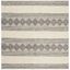 Hand-Tufted Coastal Elegance Gray Wool 6' Square Rug