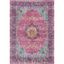 Verona Pink Rectangular Easy-Care Synthetic Area Rug, 2' x 3'