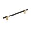 Brushed Gold and Black Modern Cabinet Bar Pull