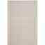 Wilton Light Grey and Ivory Hand-Hooked Wool 4' x 6' Area Rug