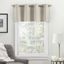 Loha Off-White Linen-Like Grommet Top Window Valance