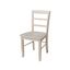 Unfinished Wood Ladderback Side Chair Set