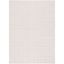 Ivory Hand-knotted Rectangular Synthetic Rug, 58x16