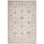 Ivory Elegance 4' x 6' Hand-Knotted Wool Blend Area Rug