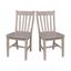 Elegant High Slat Solid Wood Cafe Chair in Rich Red