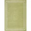 Green Ivory Easy-Care Solid 5' x 7' Outdoor Rug