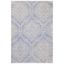 Marbella Blue and Ivory Hand Loomed Wool Area Rug