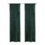 Seren Forest Green Velvet Room Darkening Drapes 50" x 63"