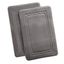 Gray Antibacterial Memory Foam 2-Piece Bathroom Rug Set