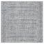 Handmade Black and Gray Wool Abstract Square Rug