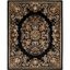 Elegant Heritage Black Wool 7'6" x 9'6" Hand-Tufted Area Rug