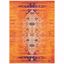 Monaco Orange and Multi Synthetic 8' x 10' Area Rug