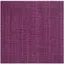 Handmade Purple Wool Square Area Rug, 6' x 6'