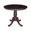 Farmhouse Elegance 38" Round Solid Wood Dining Table in Rich Mocha