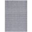 Grey and Ivory Handwoven Wool Kilim Area Rug 5' x 8'