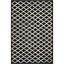 Hand-Tufted Black and Ivory Wool Geometric 6' x 9' Area Rug