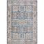 Ivory and Blue Hand-knotted Stain-resistant 5' x 8' Area Rug