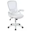 White High-Back Ergonomic Mesh Swivel Office Chair with Adjustable Arms