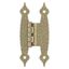 Golden Champagne Hammered Offset Cabinet Hinge, 3/8 inch