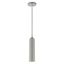 Ardmore Shiny Light Gray Steel Cylinder Pendant Light