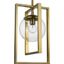 Atwell Brushed Bronze Pendant with Clear Globe Shade