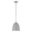 Nordic Gray Crystal LED Globe Pendant Light with Brushed Nickel Accents