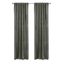 Seren Dark Grey Velvet Room-Darkening Curtain Panel 50 x 63 in