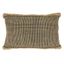 Rustic Beige and Black Woven Outdoor Throw Pillow Cover, 14"x22"