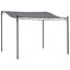 Outsunny Gray Steel Outdoor Pergola Gazebo with Weather-Resistant Canopy