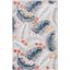 Gray Floral Synthetic Indoor/Outdoor Area Rug