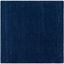 Navy Square Synthetic Shag Area Rug, 7' x 7'