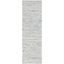 Light Blue and Beige Flat Woven Wool Rug, 2' 3" x 8'