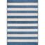 Alexis Blue 6'3" x 9'2" Reversible Synthetic Striped Rug