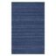 Navy Blue Striped Wool 8' x 10' Handmade Rug