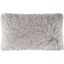 Shag Modish Metallic Silver Rectangular Feather Fill Pillow