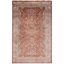 Valencia Red and Beige Hand-Knotted Synthetic Area Rug 4' x 6'