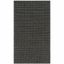 Handwoven Grey/Black Braided Wool & Synthetic 3' x 5' Rug