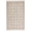 Luscious Ivory Hand-Tufted Wool Area Rug with Boho Motifs