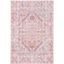 Beige & Pink Hand-Knotted Viscose Rectangular Rug, Easy Care