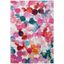 Lillian 8' x 10' Light Blue and Rose Synthetic Area Rug