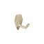 Golden Champagne Double Prong Decorative Wall Hook