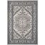 Navy and Ivory Hand-knotted Synthetic Circle Area Rug