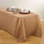 Natural Fringed Jute Tablecloth for Fall Decor