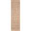 Natural Jute 2'6" x 12' Braided Runner Rug