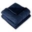 48" x 72" Dark Blue Cotton Fleece Weighted Blanket