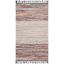 Multicolor Cotton and Cowhide Flat Woven Area Rug