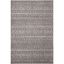 48" Gray Geometric Wool and Synthetic Area Rug