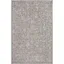 Elegant Gray Tufted Rectangular Synthetic Area Rug