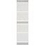 Ivory and Grey Striped Wool Cotton Runner Rug